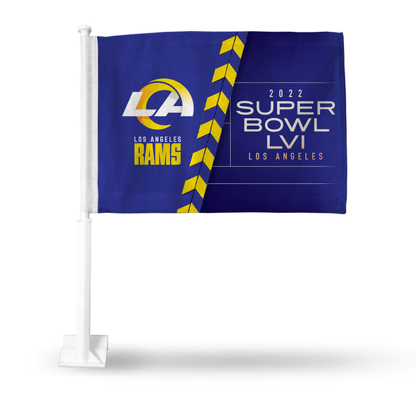 BANDERA DE COCHE DE LOS ANGELES RAMS SUPER BOWL LVI – JR'S SPORTS