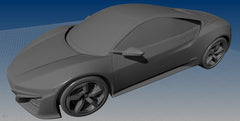 3D Printable Honda NSX Concept Car