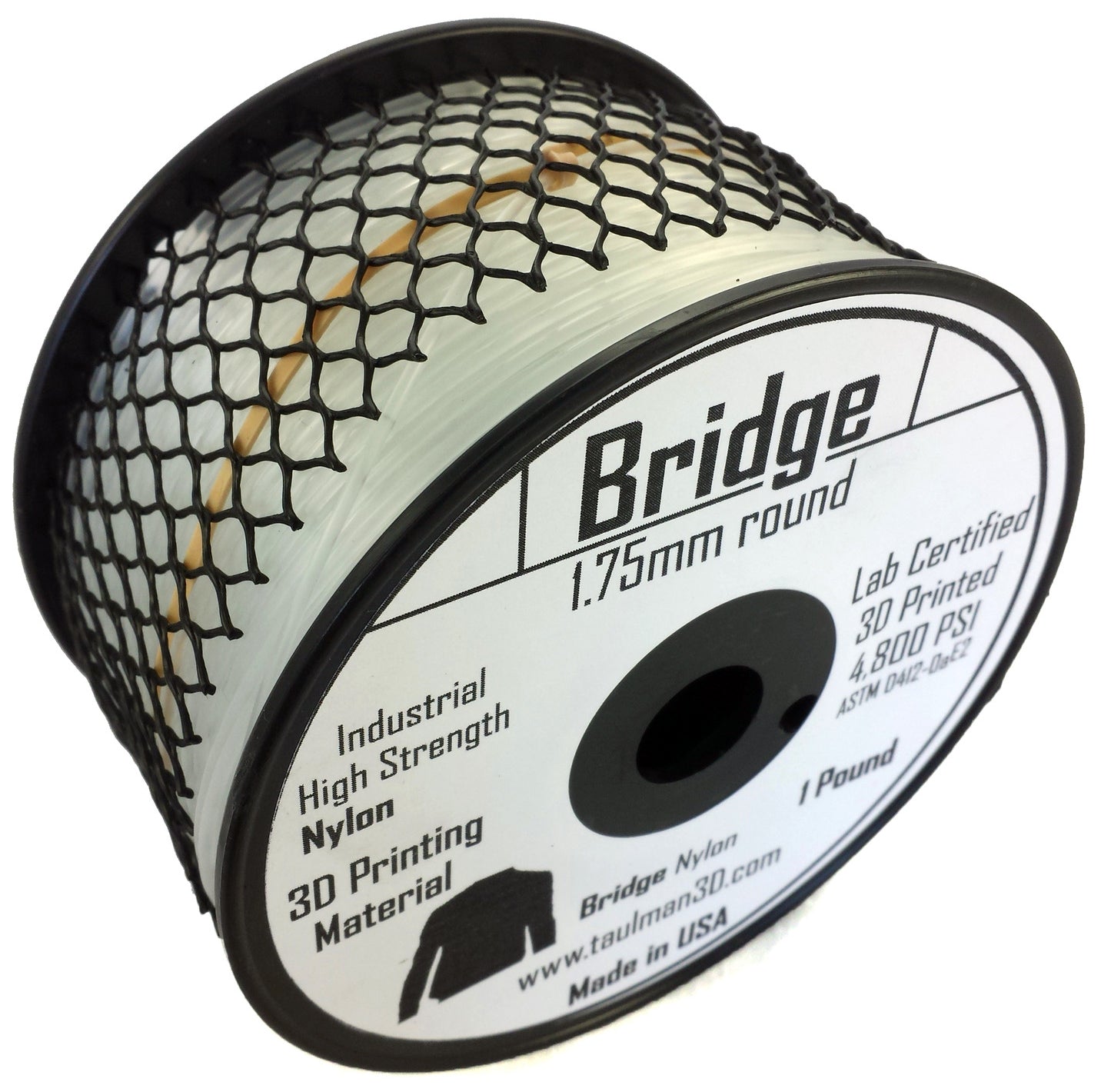 Bridge Nylon 1.75mm filament by Taulmans