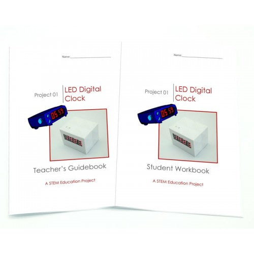 steam digital clock instruction books for students and teachers