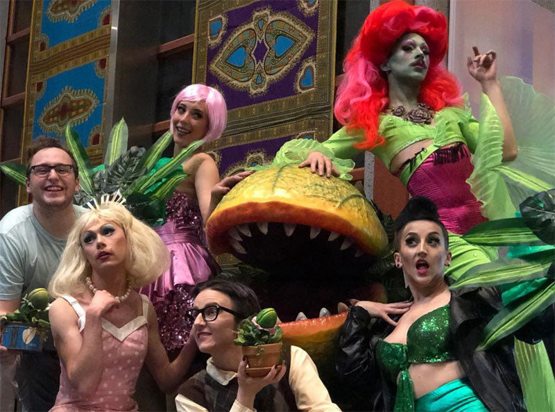 the starring cast from Sunday Movie Club's production of little shop of horrors