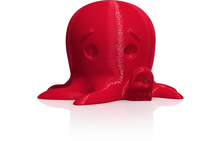 Makerbot True Colour PLA filament Print Sample In Red