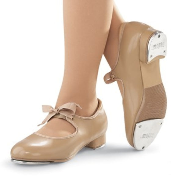 tan tie tap shoes