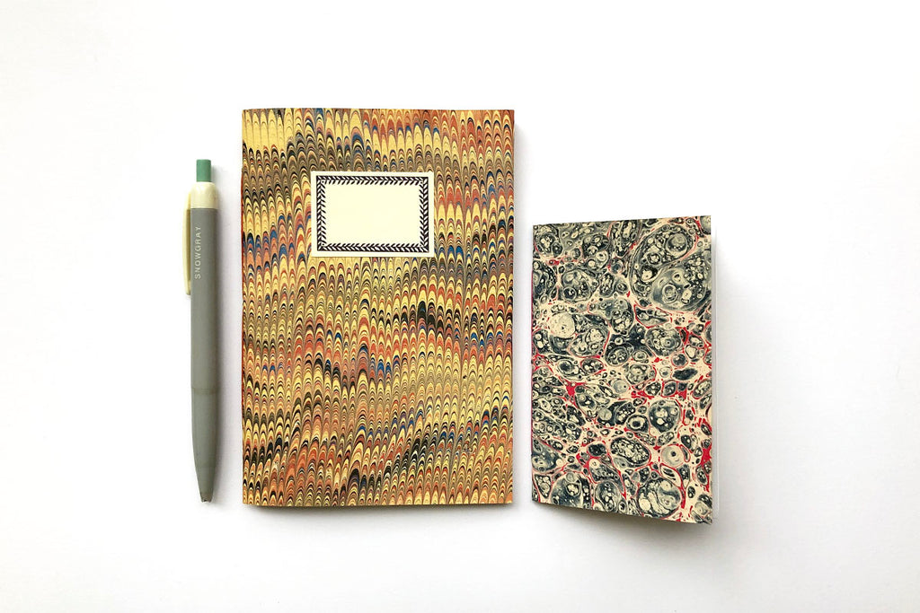 Marbled Notebook Set: A6 and A7