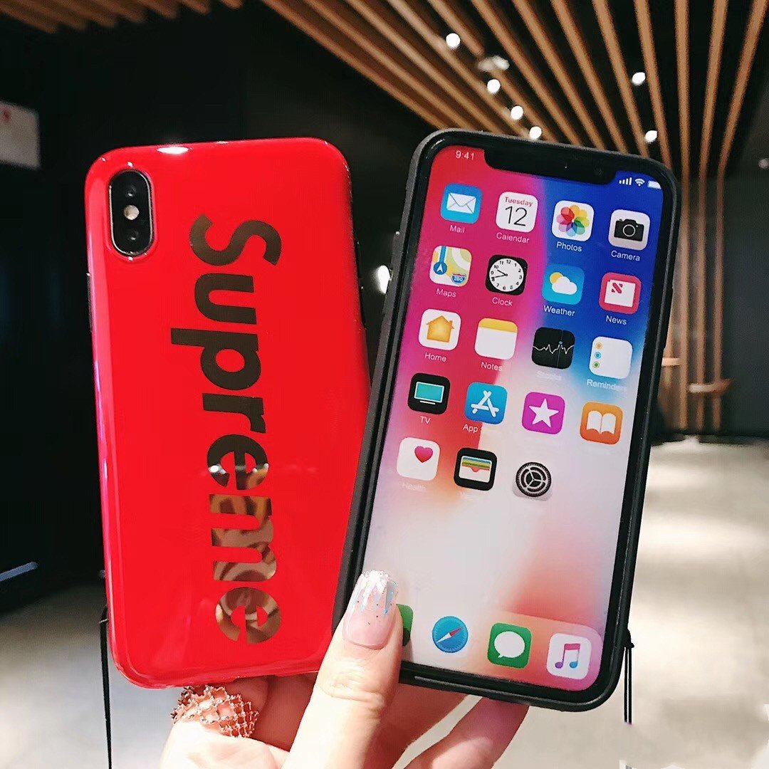 Supreme Style Glossy Electroplating Silicone Shockproof Protective Designer Iphone Case For Iphone Se 11 Pro Max X Xs Max Xr 7 8 Plus Casememe