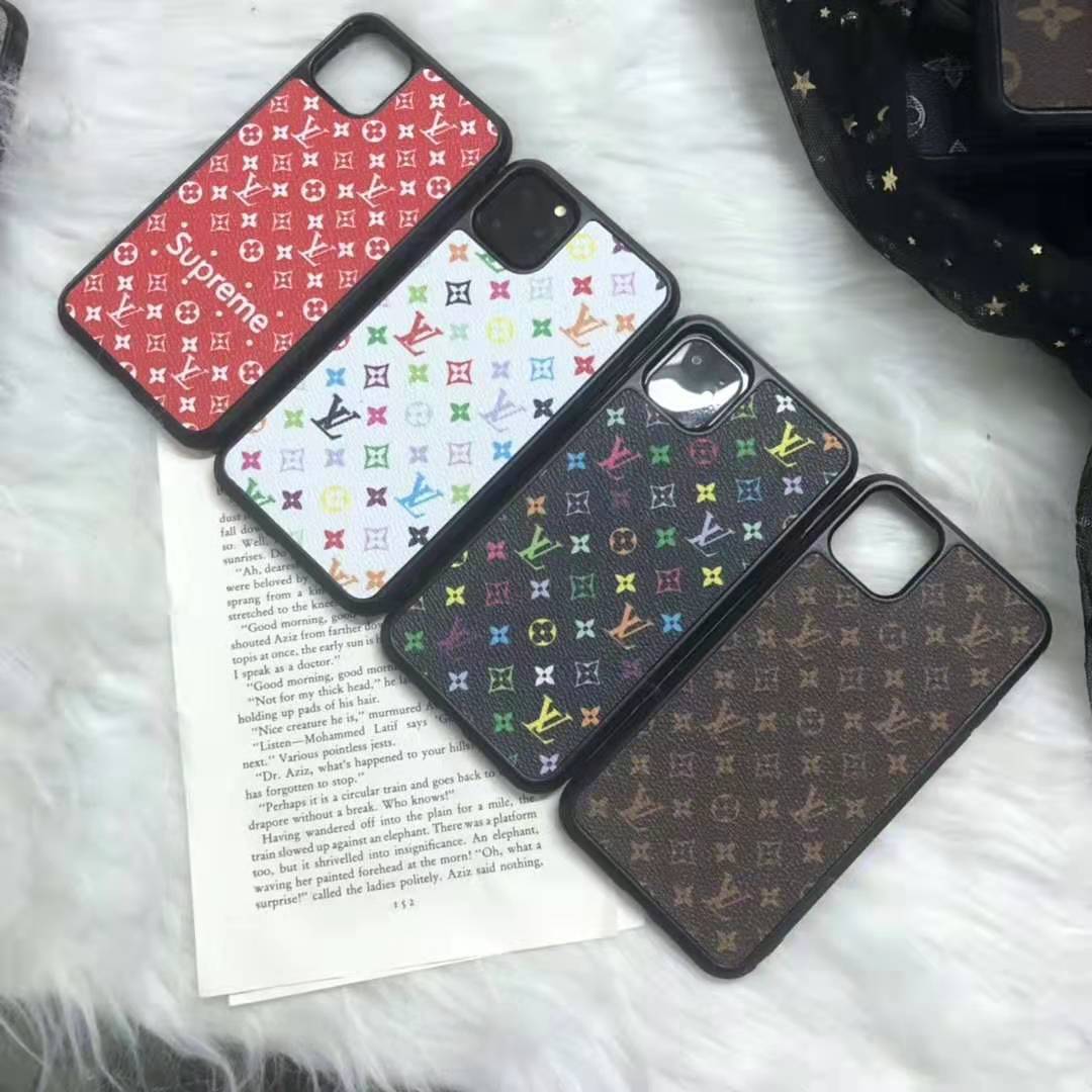 Supreme x Louis Vuitton Style Leather Designer iPhone Case For iPhone 11 Pro Max X XS XS Max XR ...