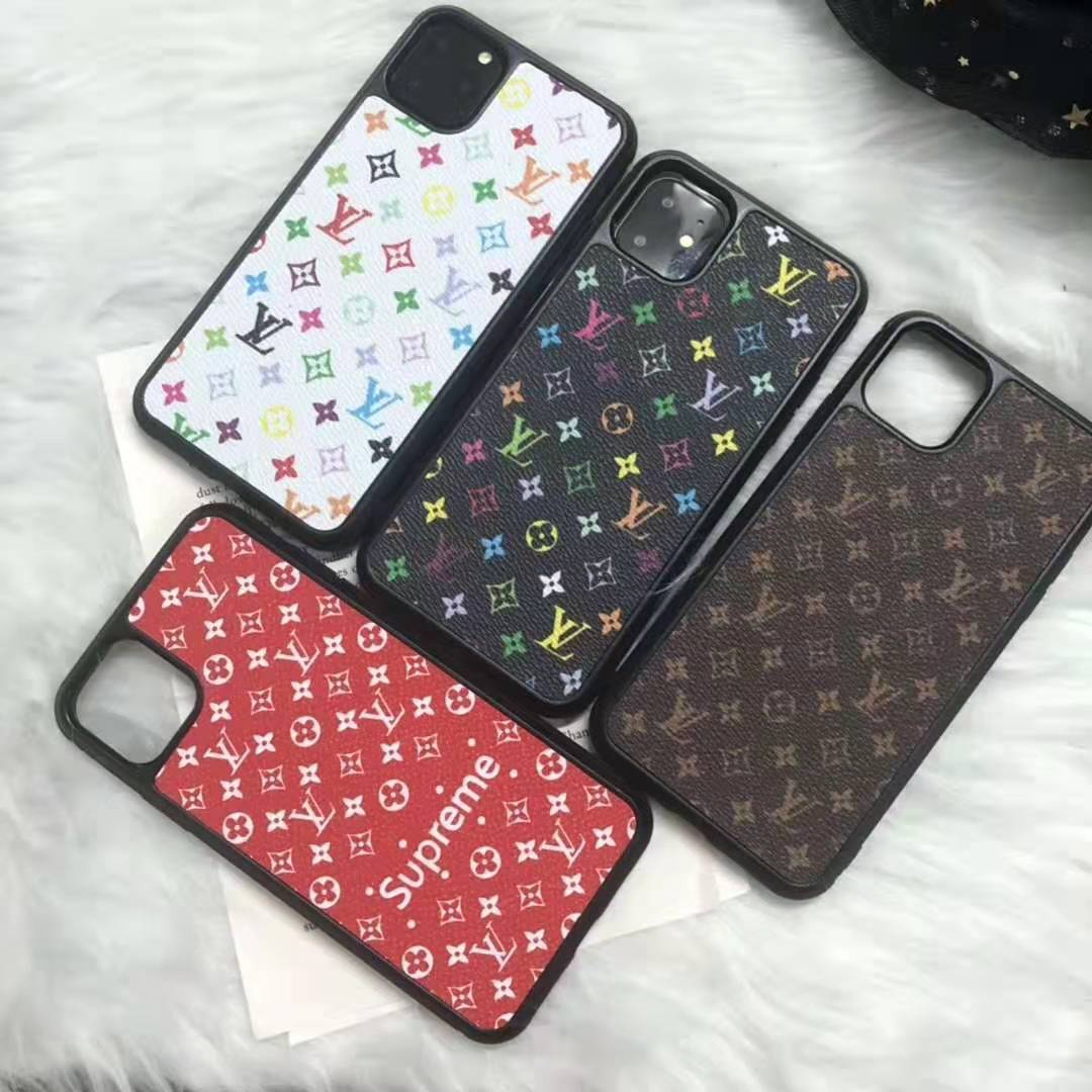 Supreme x Louis Vuitton Style Leather Designer iPhone Case For iPhone 11 Pro Max X XS XS Max XR ...