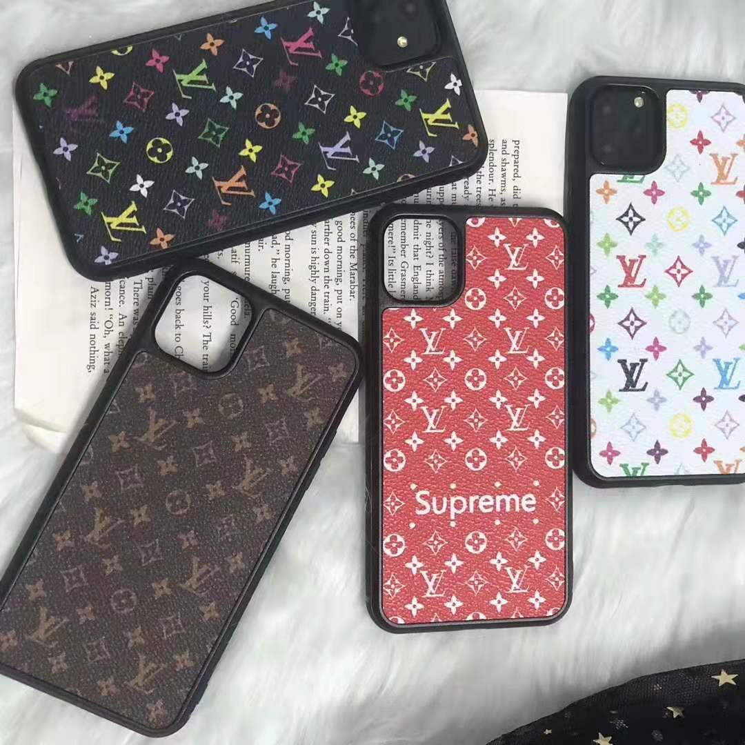 Supreme x Louis Vuitton Style Leather Designer iPhone Case For iPhone 11 Pro Max X XS XS Max XR ...