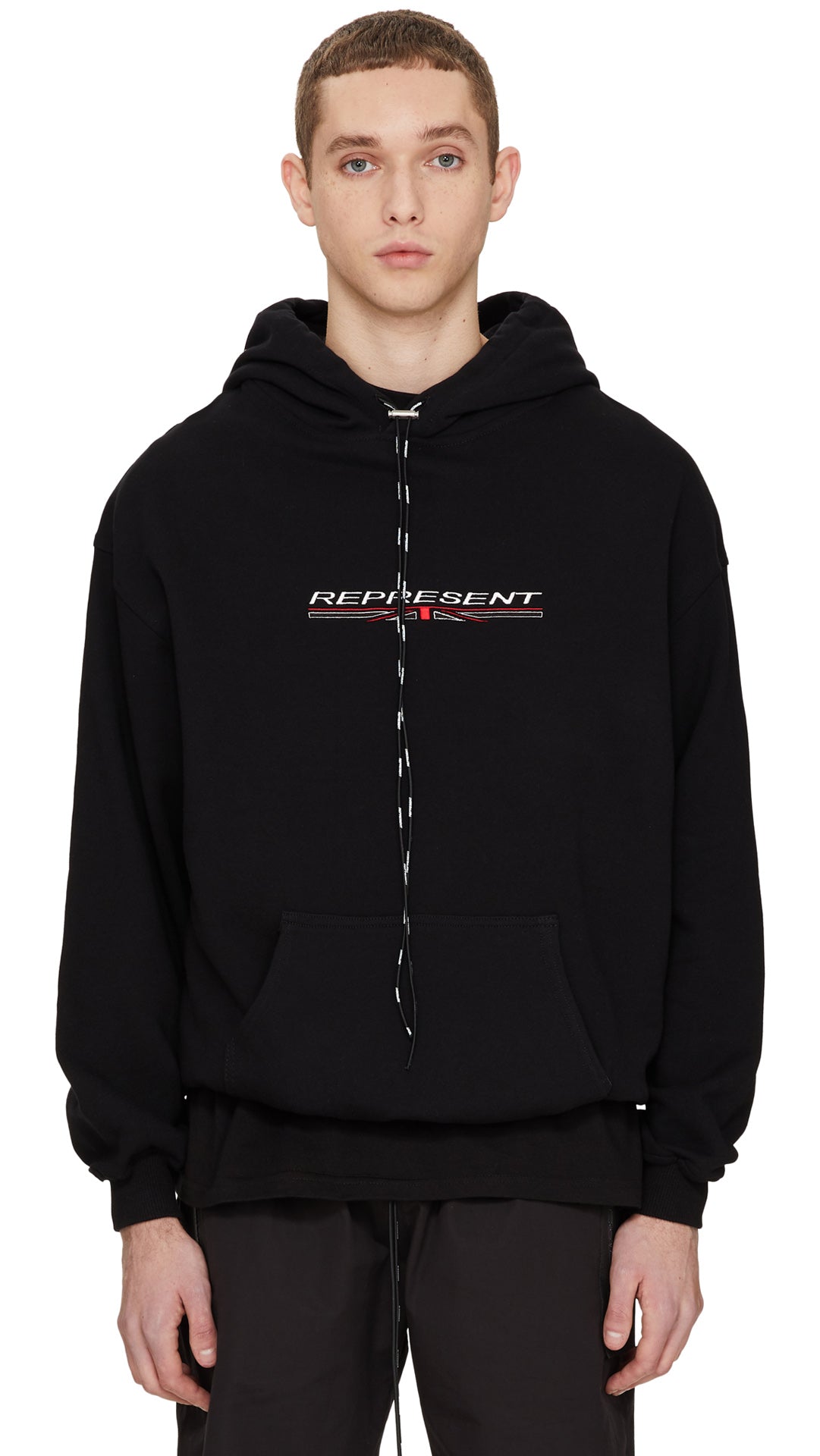 Stretch Logo Hoodie - Black