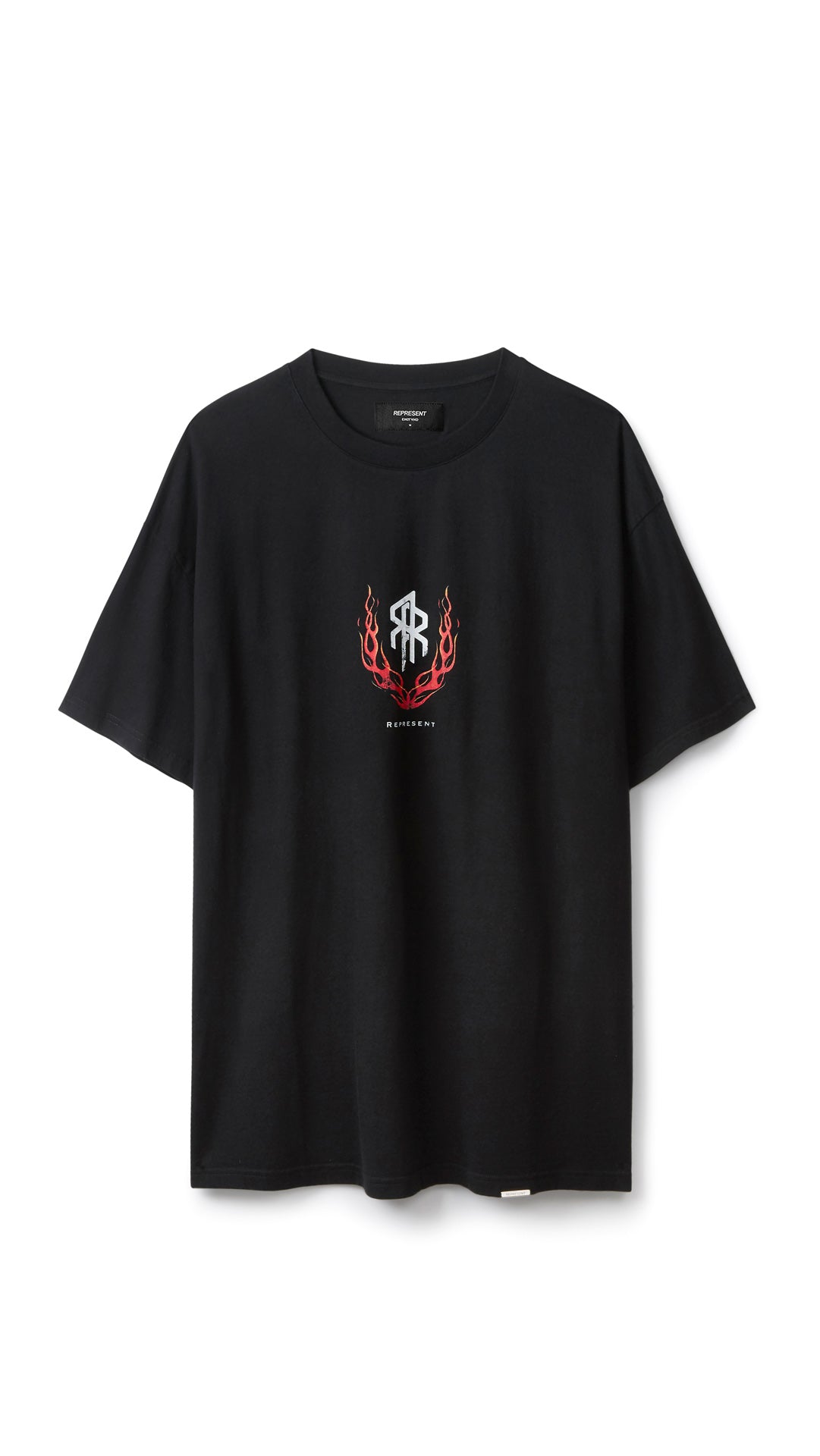 Flaming Double R T-Shirt - Black