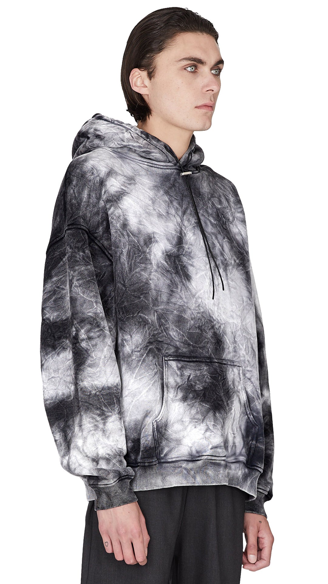 Hoodie - Black Marble