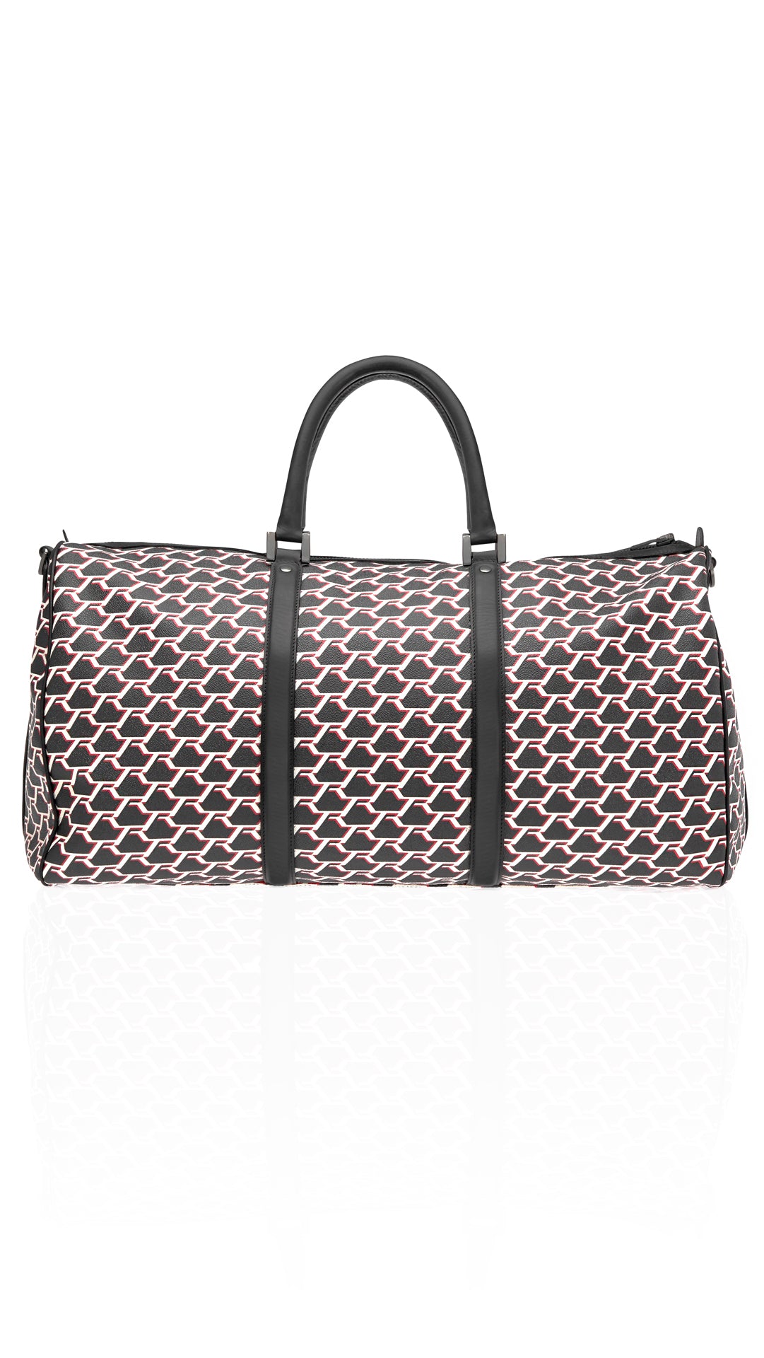 Monogram Duffle Bag- Black/Off White