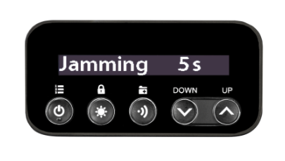 RC M Jamming 5 seconds display