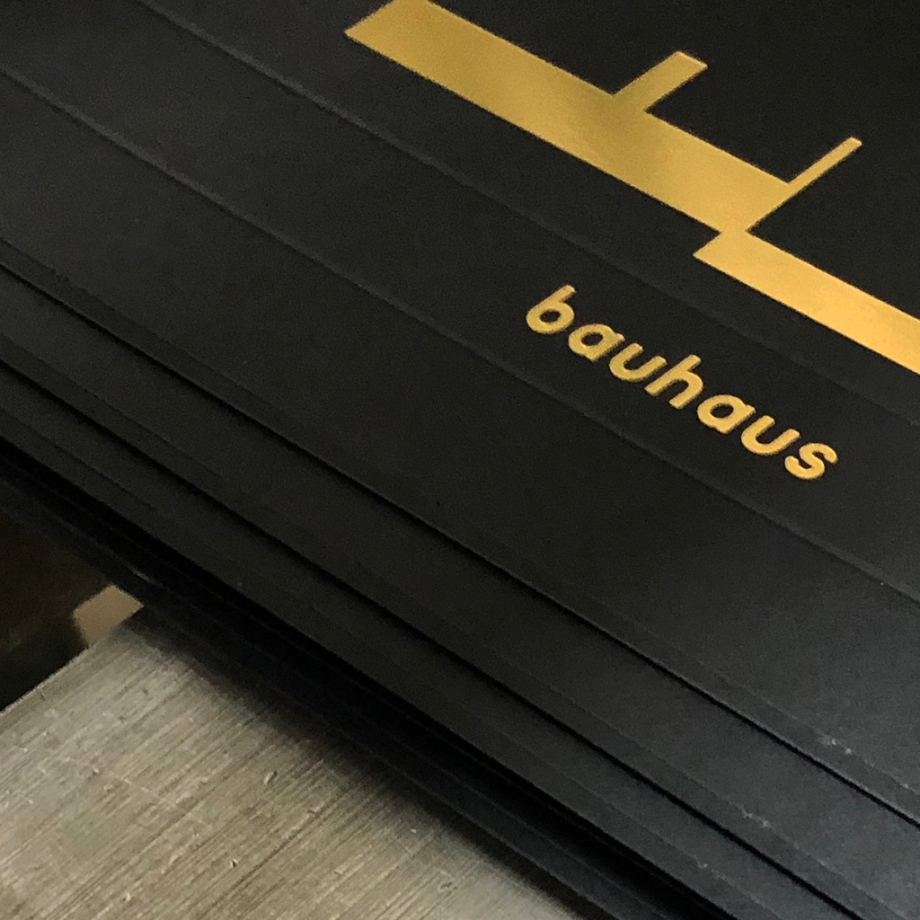 Bauhaus Gold and Black Vannen Packaging