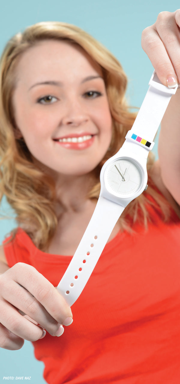Limited Edition Vannen Artist Watches CMYK Series White Watch