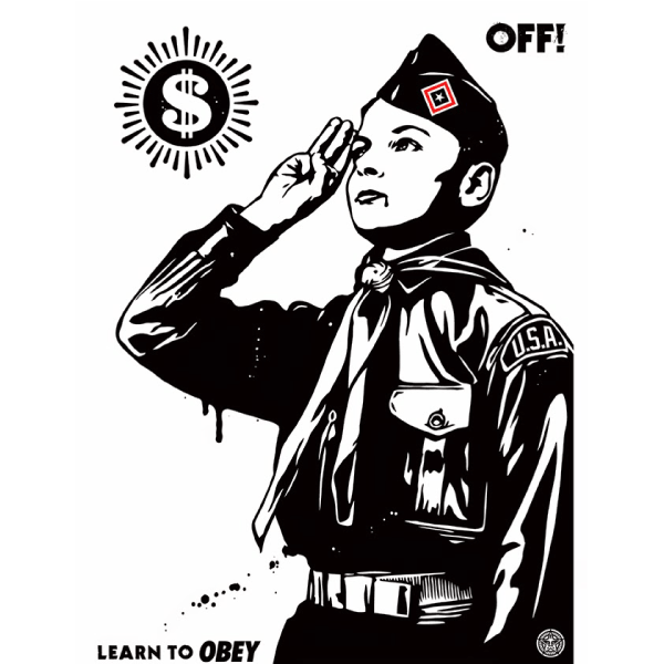 Shepard Fairey Learn To Obey Poster Release