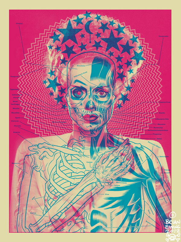 Brian Ewing "Bride of Frankenstein" art print