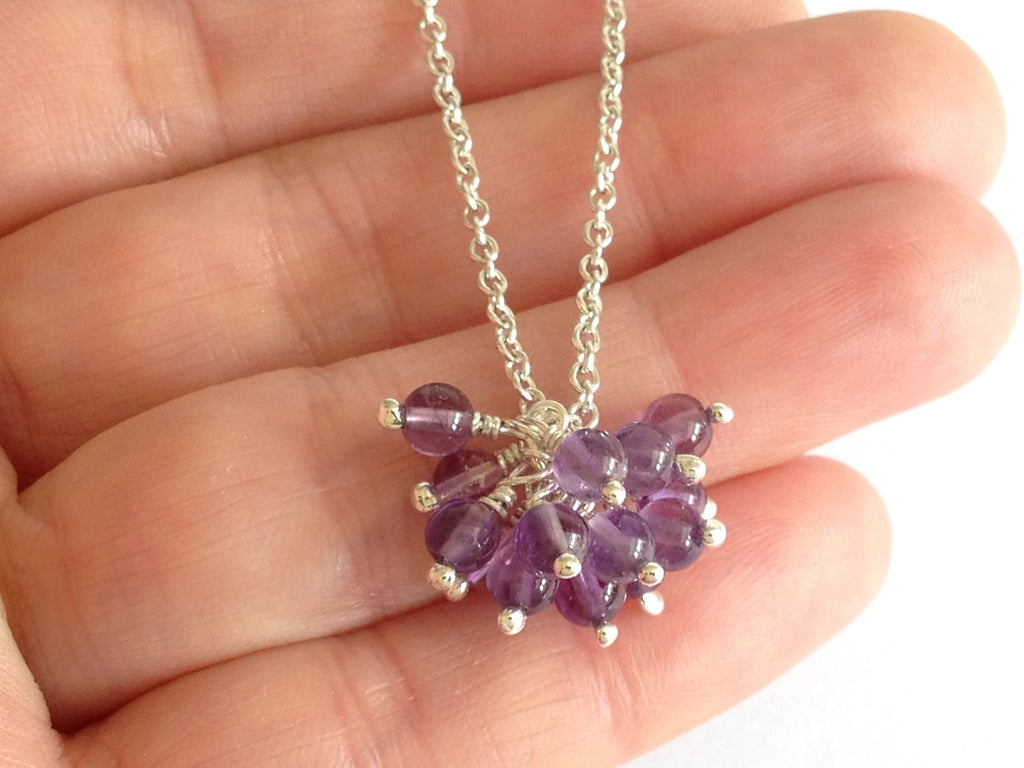 Amethyst Sterling Silver Necklace by Fiona DeMarco