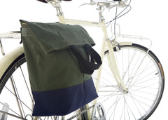 Linus sac waxed canvas bike pannier bag