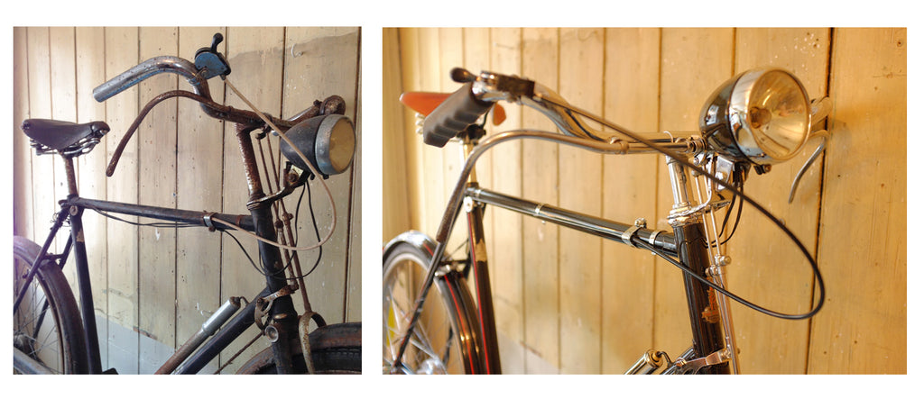 vintage bike restoration at bells bicycles