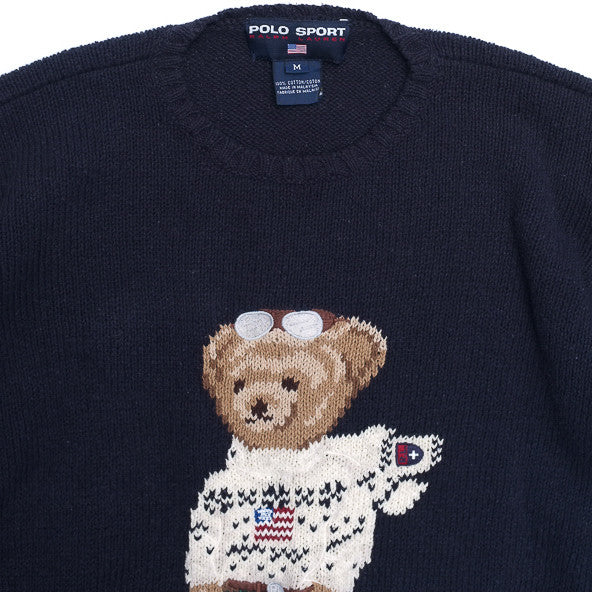 ralph lauren teddy bear knit