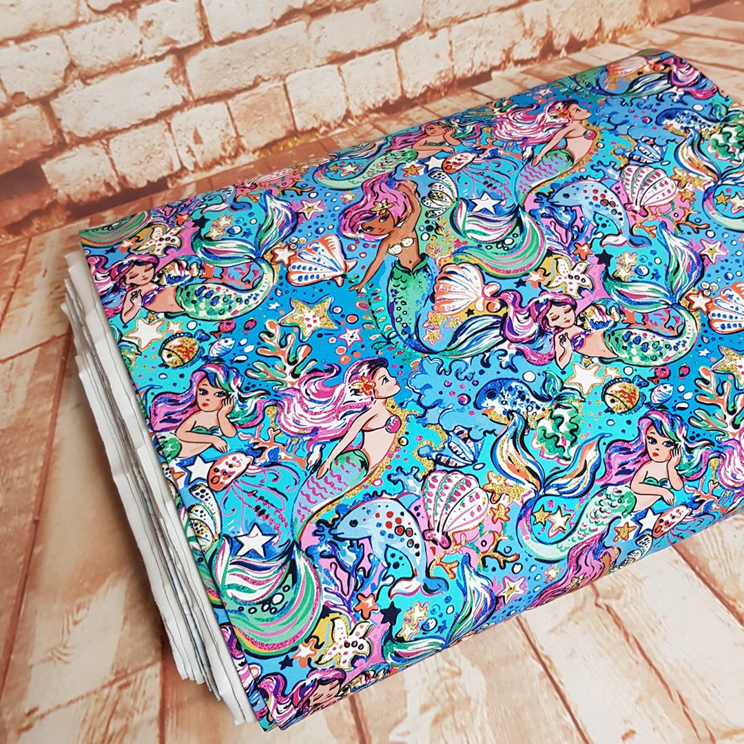 Enchanted Mermaid Print Fabric UK