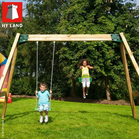 Wooden 2 Swing Set Swings