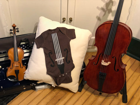 Baby Onesie violin cello