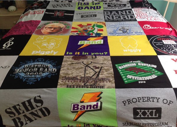 Memory Quilt from Band Tees