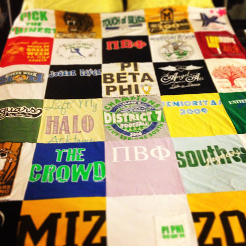 Missouri Sorority Tshirt Quilt