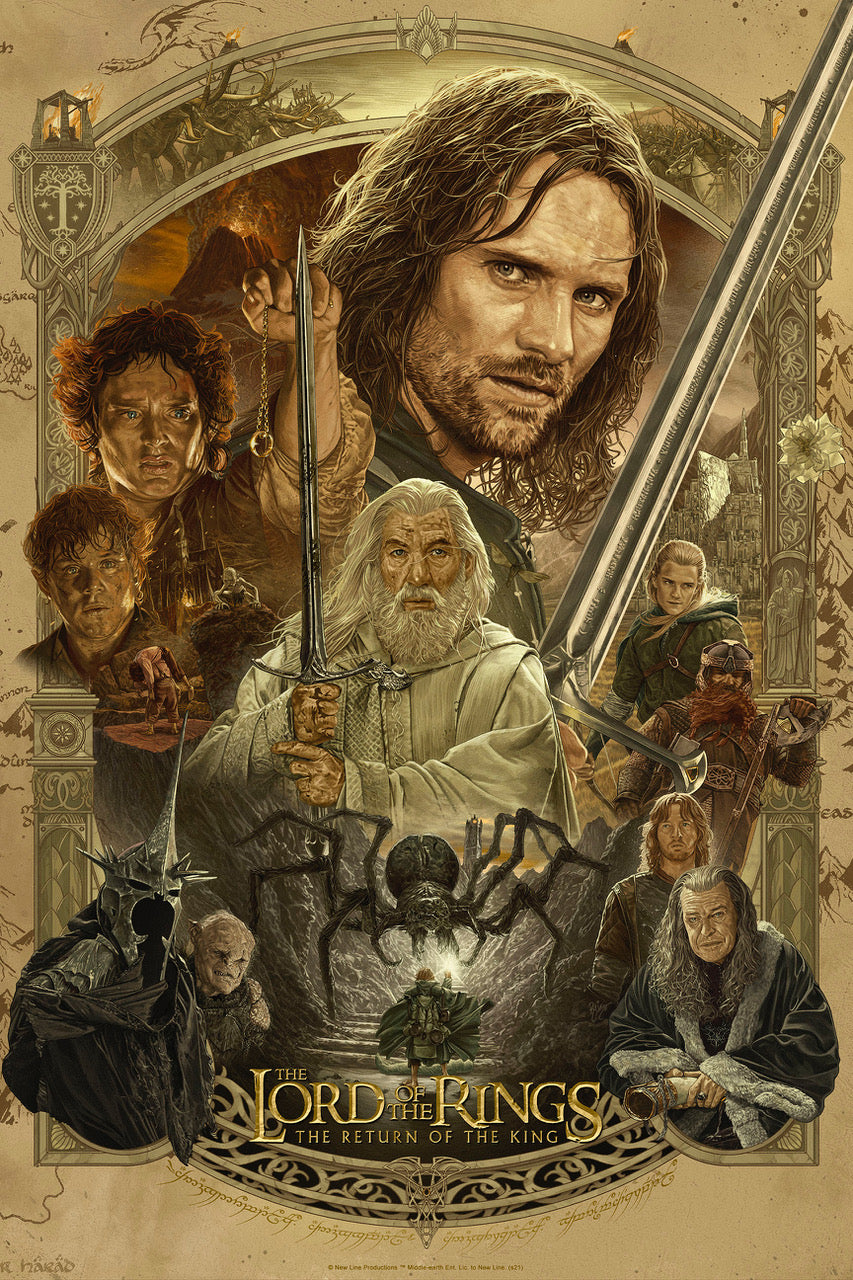 Premisse Susteen Document Juan Burgos "The Lord of the Rings: The Return of the King" Timed Edit –  Bottleneck Gallery