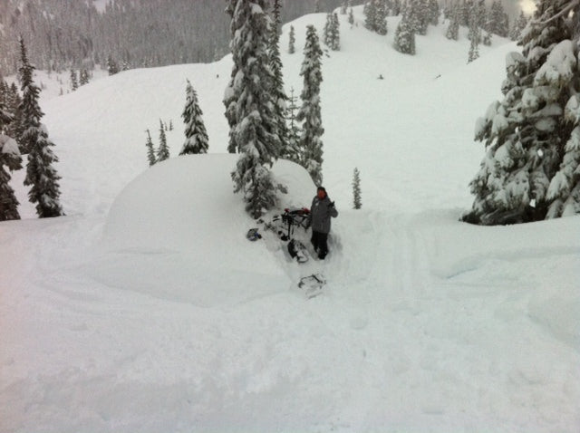 So much powder can't even see through it.