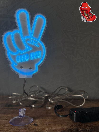 Swing Hand-Pop "Good Luck" Glow Panel Lamp