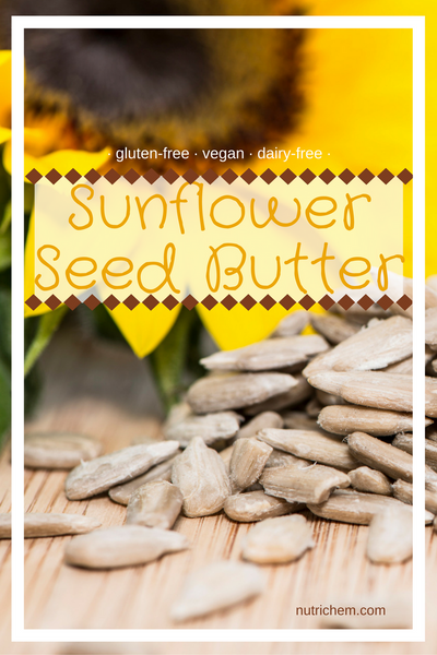 Sunflower Seed Butter - vegan, gluten-free and dairy-free