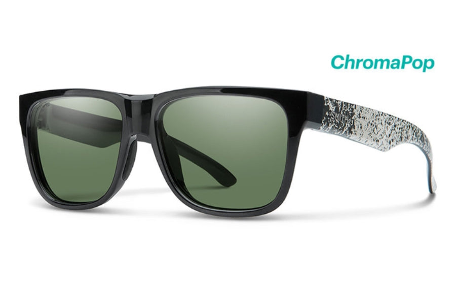 SMITH OPTICS Lowdown 2 TAY/1H Sunglasses Black Frame Green Chromapop Lenses 55mm