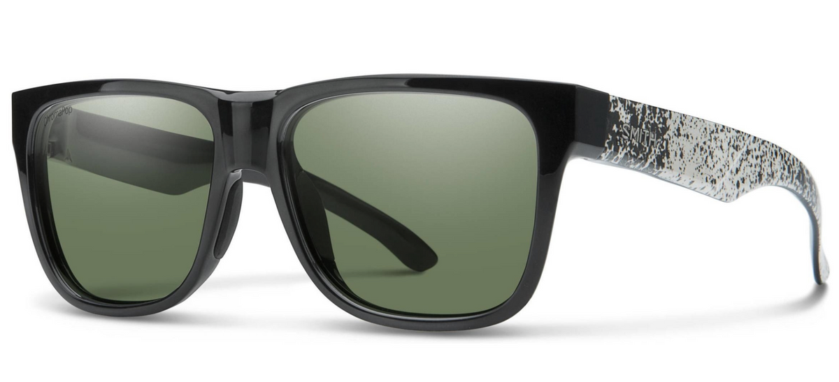 SMITH OPTICS Lowdown 2 TAY/1H Sunglasses Black Frame Green Chromapop Lenses 55mm