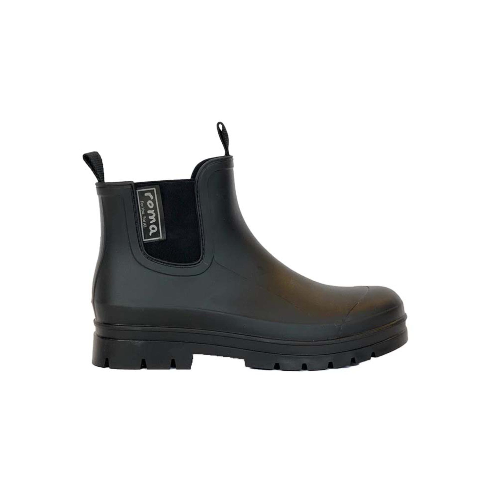 ihærdige Modig Kilde Ankle Matte Black Women's Rain Boots – ROMA BOOTS