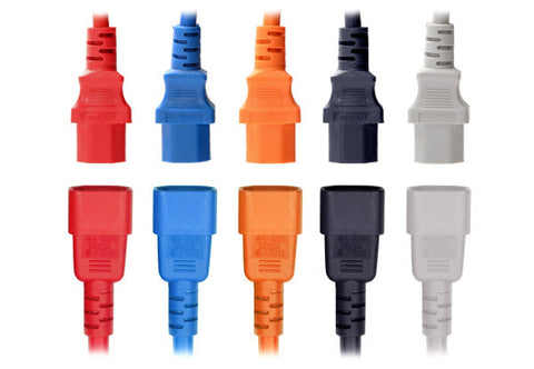 Coloured IEC Power Leads