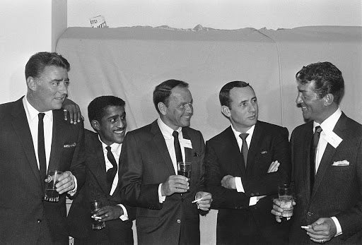 The Rat Pack during one of their breaks in between performances. 