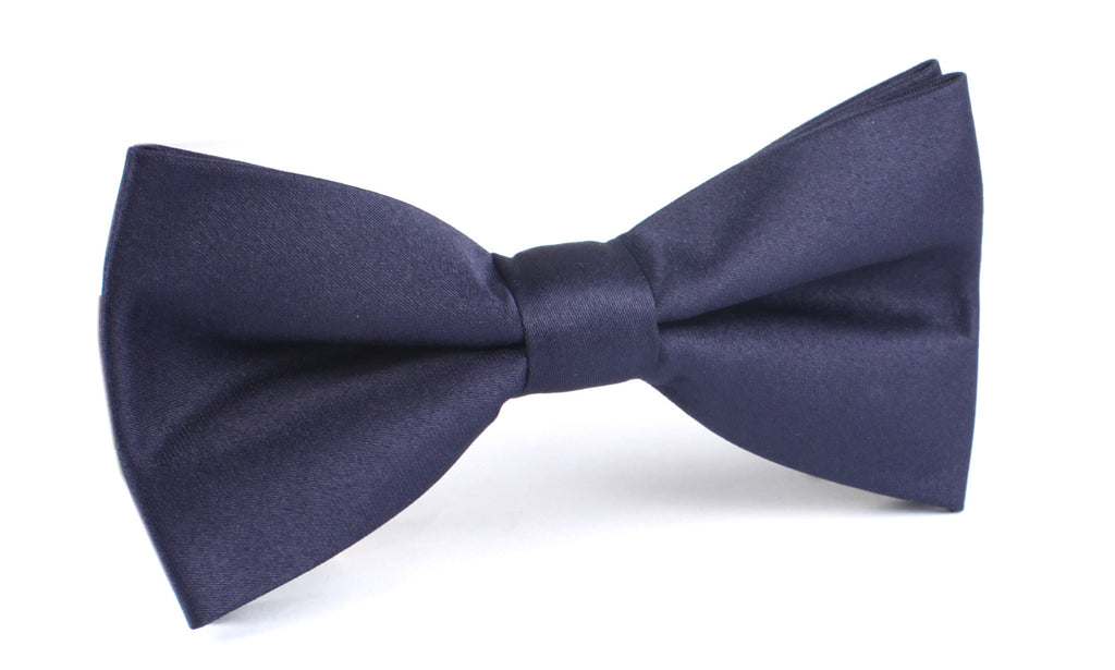 navy blue bow hair tie