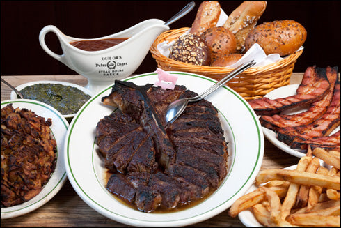 A Traditional Peter Luger Dinner