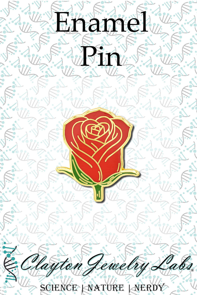 Rose Flower Hard Enamel Lapel Pin
