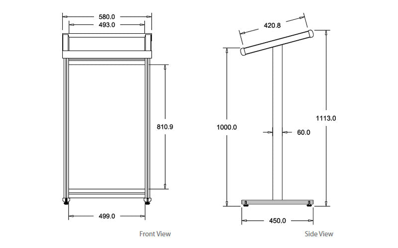 Tutor Lectern Specifications