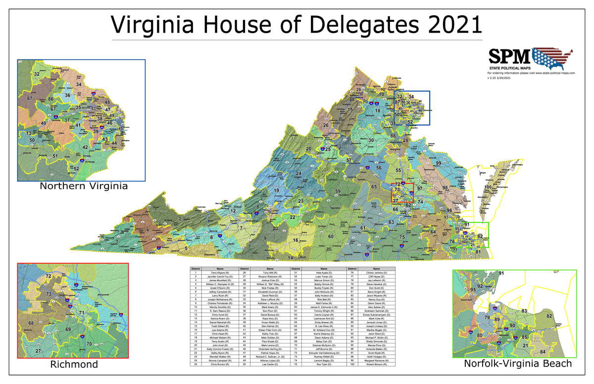 virginia house of delegates district map Ellan Stclair