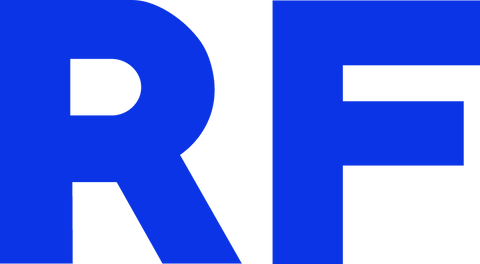 Reinvention Fitness R F Initials Text Logo