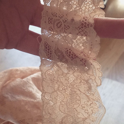 Vintage Cotton Nottingham Lace Used On Ayten Gasson's Designs