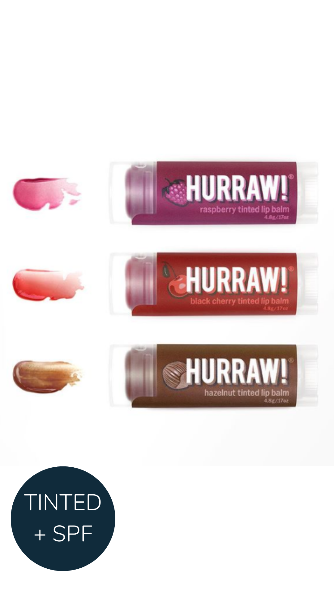 Hurraw tinted SPF lip balm