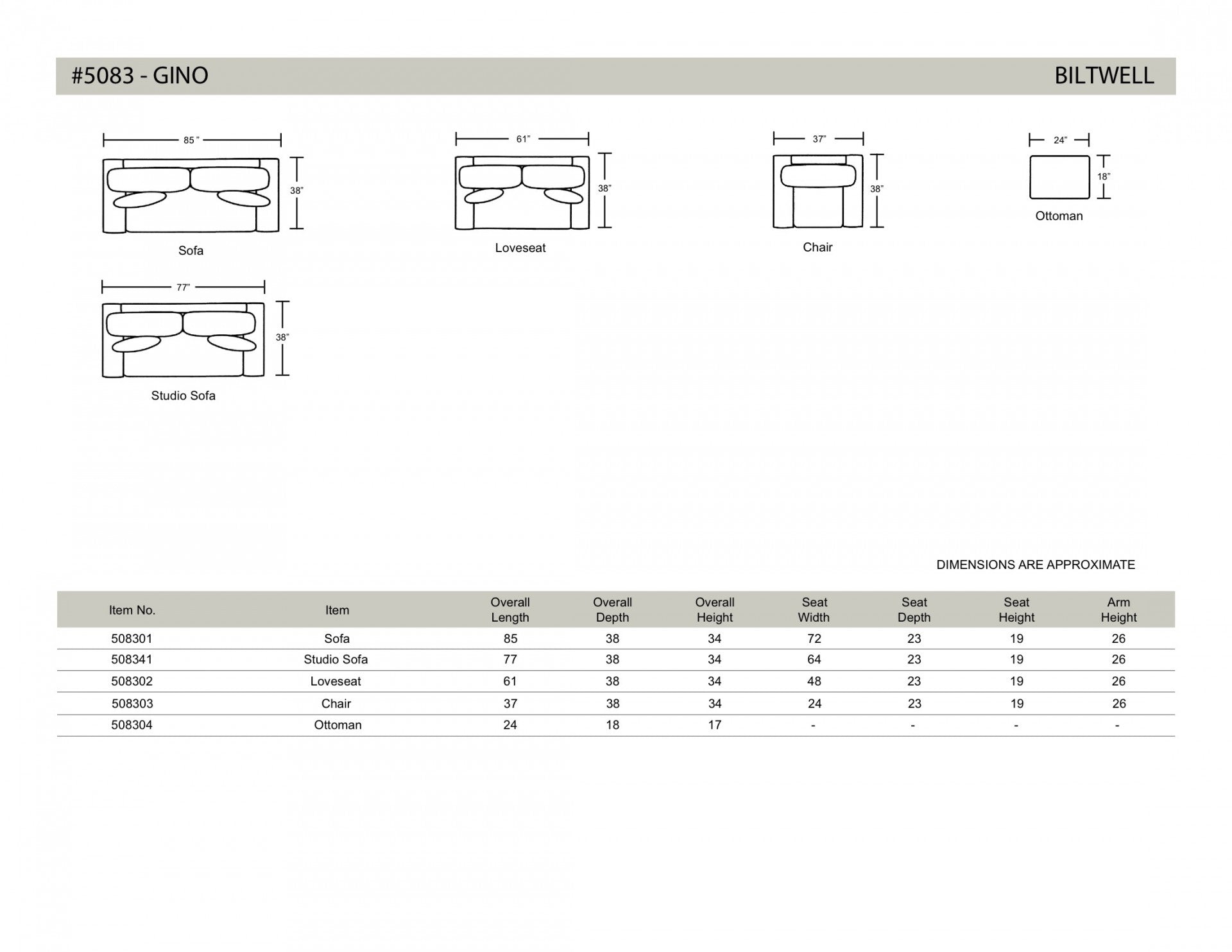 Biltwell Gino Spec Sheet