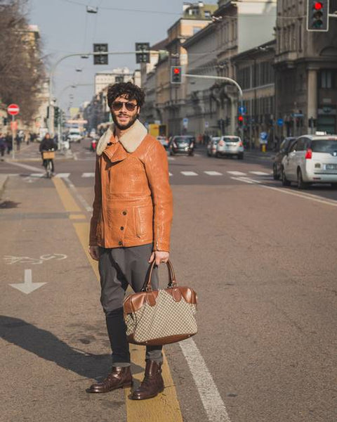 stylish leather tote bags for men by Serbags