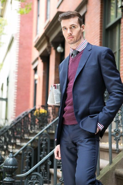 #suits do not have to be boring! Add some #color and you'll feel like a million bucks!